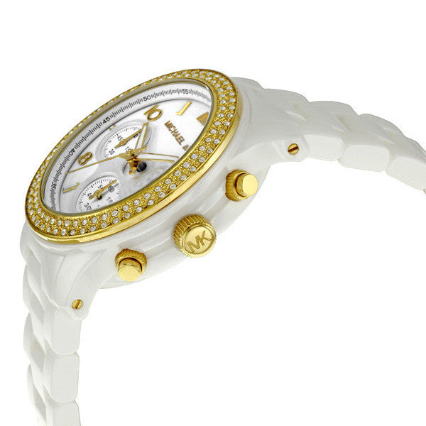  Shop Authentic Michael Kors Runway White Dial White Steel Strap Watch for Women - MK5237 - Luxxuri
