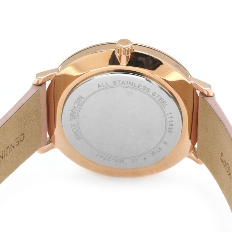  Shop Authentic Michael Kors Pyper Quartz White Dial Pink Leather Strap Watch For Women - MK2741 - Luxxuri