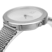  Shop Authentic Calvin Klein Firm White Dial Silver Mesh Bracelet Watch for Women - K3N23126 - Luxxuri