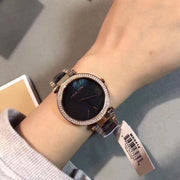  Shop Authentic Michael Kors Parker Mother of Pearl Black Dial Two Tone Steel Strap Watch for Women - MK6414 - Luxxuri