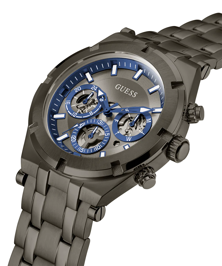  Shop Authentic Guess Continental Grey Dial Grey Steel Strap Watch for Men - GW0260G3 - Luxxuri