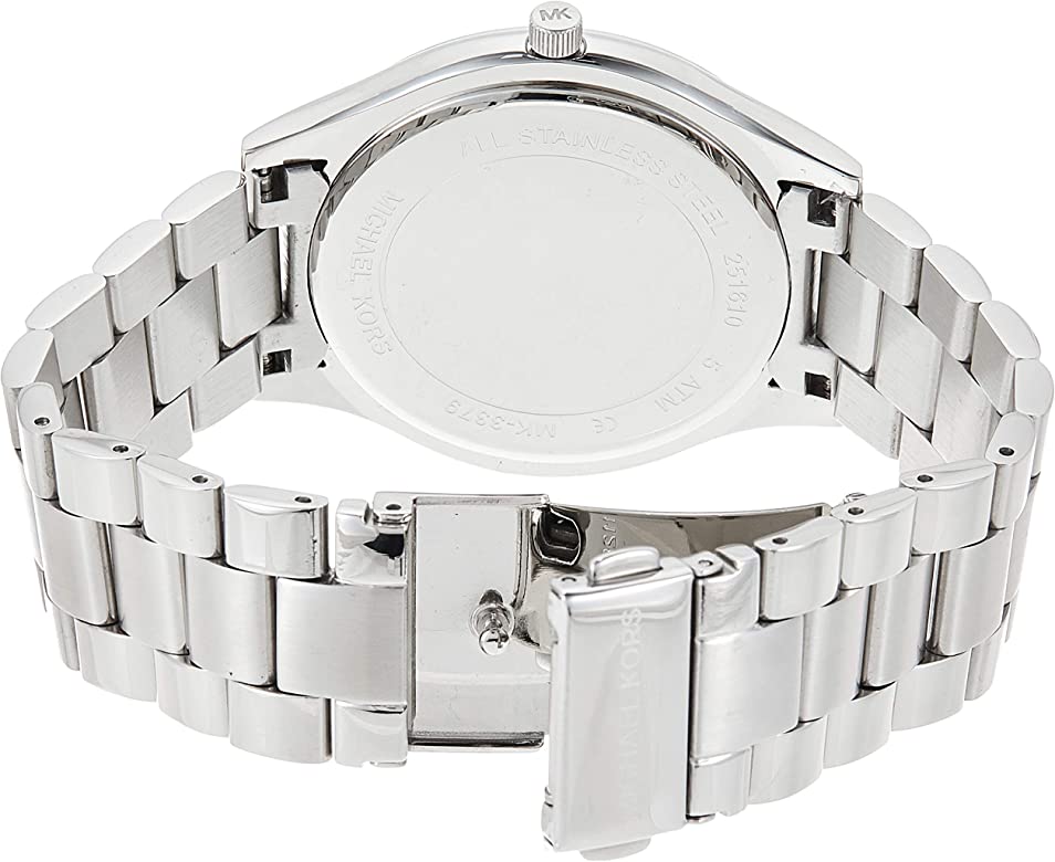  Shop Authentic Michael Kors Slim Runway Quartz Blue Dial Silver Steel Strap Watch For Women - MK3379 - Luxxuri