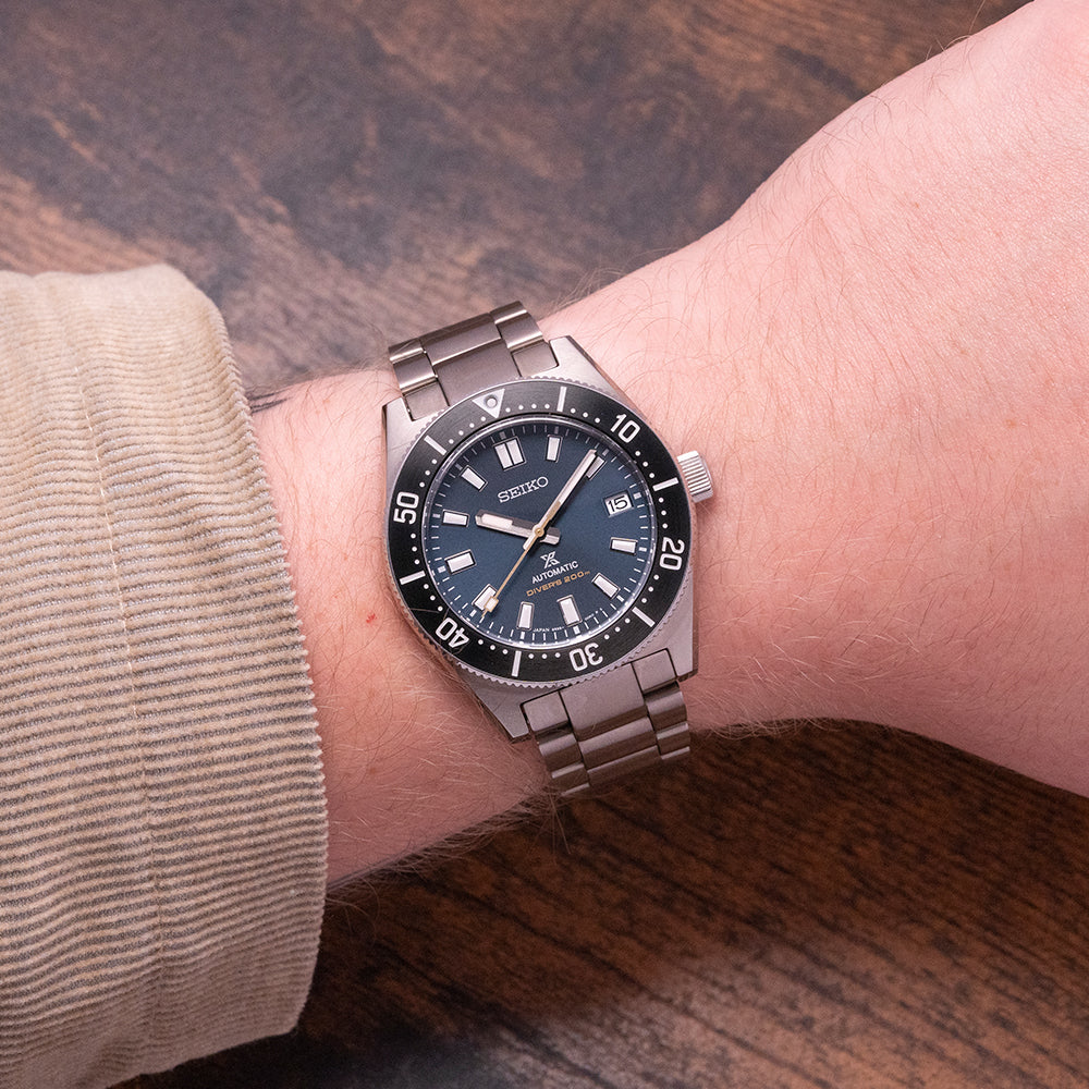  Shop Authentic Seiko Prospex Automatic 1965 Dive 55th Anniversary Limited Edtion Blue Dial Silver Steel Strap Watch For Men - SPB149J1 - Luxxuri