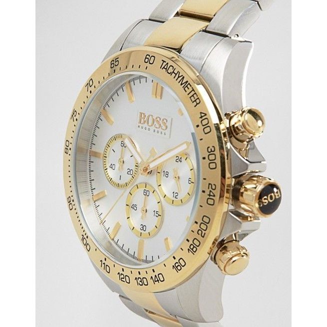  Shop Authentic Hugo Boss Ikon Chronograph Silver Dial Two Tone Steel Strap Watch for Men - 1512960 - Luxxuri