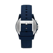  Shop Authentic Armani Exchange Outerbanks Chronograph Blue Dial Blue Silicone Strap Watch For Men - AX7128 - Luxxuri