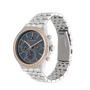  Shop Authentic Tommy Hilfiger Ari Diamonds Blue Dial Silver Steel Strap Watch for Women - 1781976 - Luxxuri