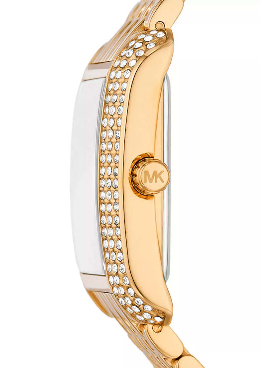  Shop Authentic Michael Kors Emery Pave Analog Green Dial Gold Steel Strap Watch for Women - MK4742 - Luxxuri