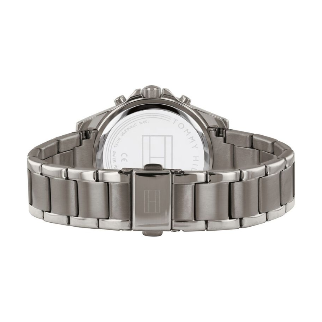  Shop Authentic Tommy Hilfiger Haven Chronograph Quartz Grey Dial Grey Steel Strap Watch For Women - 1782196 - Luxxuri