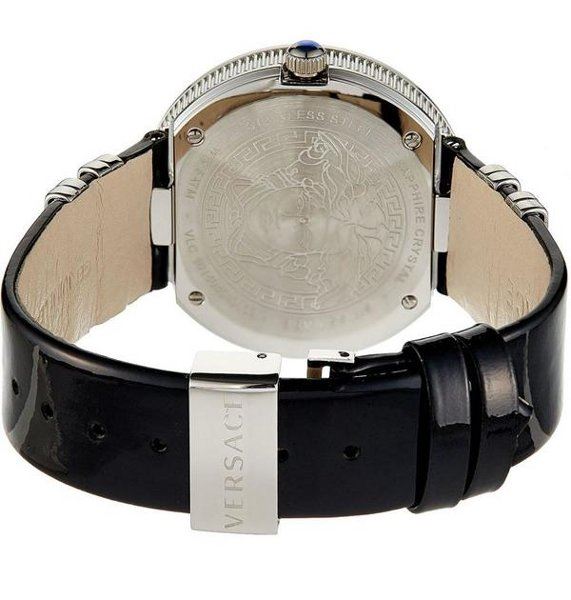  Shop Authentic Versace V Metal Icon Silver Dial Black & Silver Strap Watch for Women - VLC010014 - Luxxuri