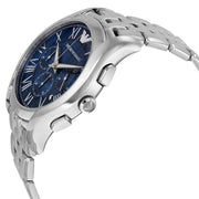  Shop Authentic Emporio Armani Classic Navy Blue Dial Stainless Steel Watch For Men - AR1787 - Luxxuri