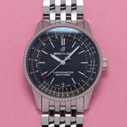  Shop Authentic Breitling Navitimer Automatic 38mm Black Dial Stainless Steel Mens Watch - A17325241B1A1 - Luxxuri