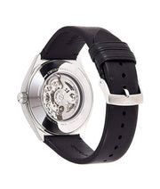  Shop Authentic Emporio Armani Meccanico White Skeleton Dial Black Leather Strap Watch For Men - AR60003 - Luxxuri