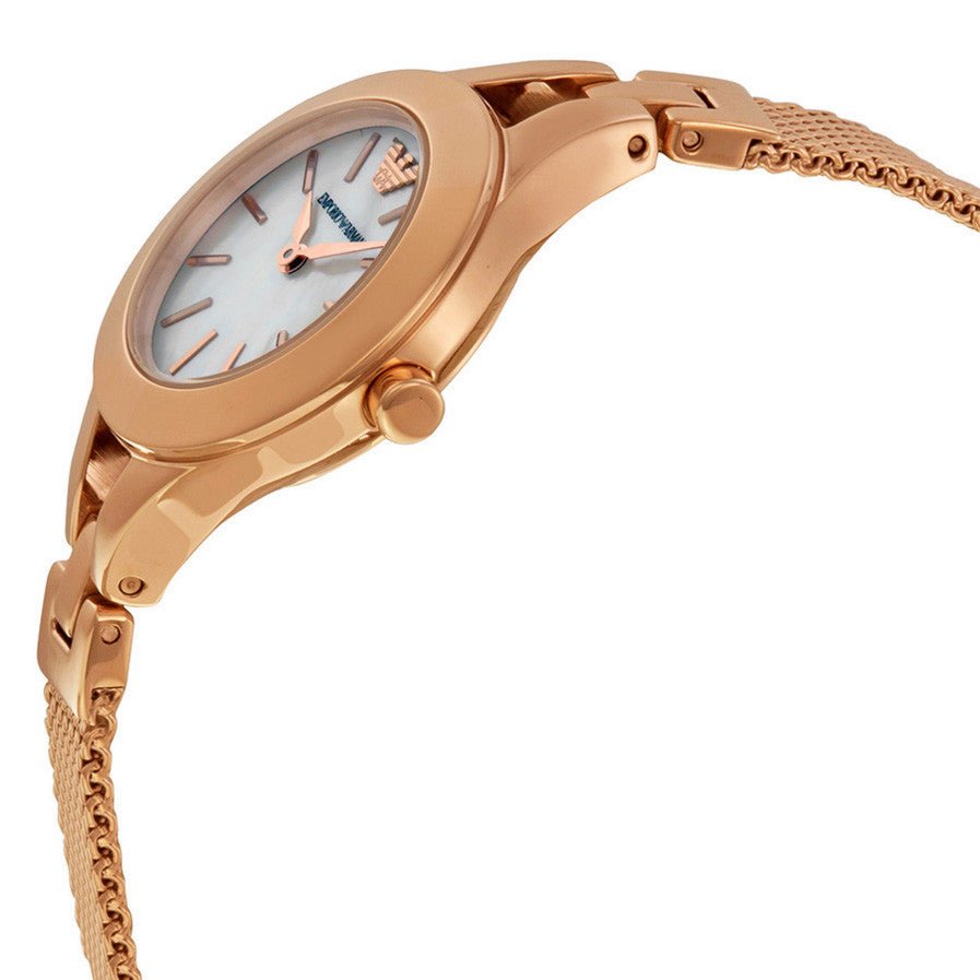  Shop Authentic Emporio Armani Chiara Analog White Dial Rose Gold Steel Strap Watch For Women - AR7329 - Luxxuri