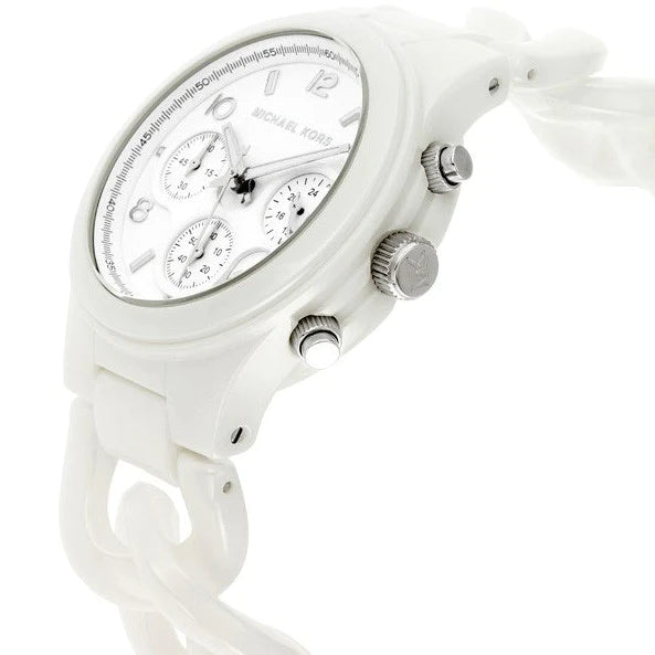  Shop Authentic Michael Kors Ceramic White Dial White Steel Strap Watch for Women - MK5387 - Luxxuri