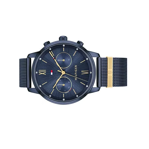  Shop Authentic Tommy Hilfiger Blake Quartz Blue Dial Blue Mesh Bracelet Watch for Men - 1782305 - Luxxuri