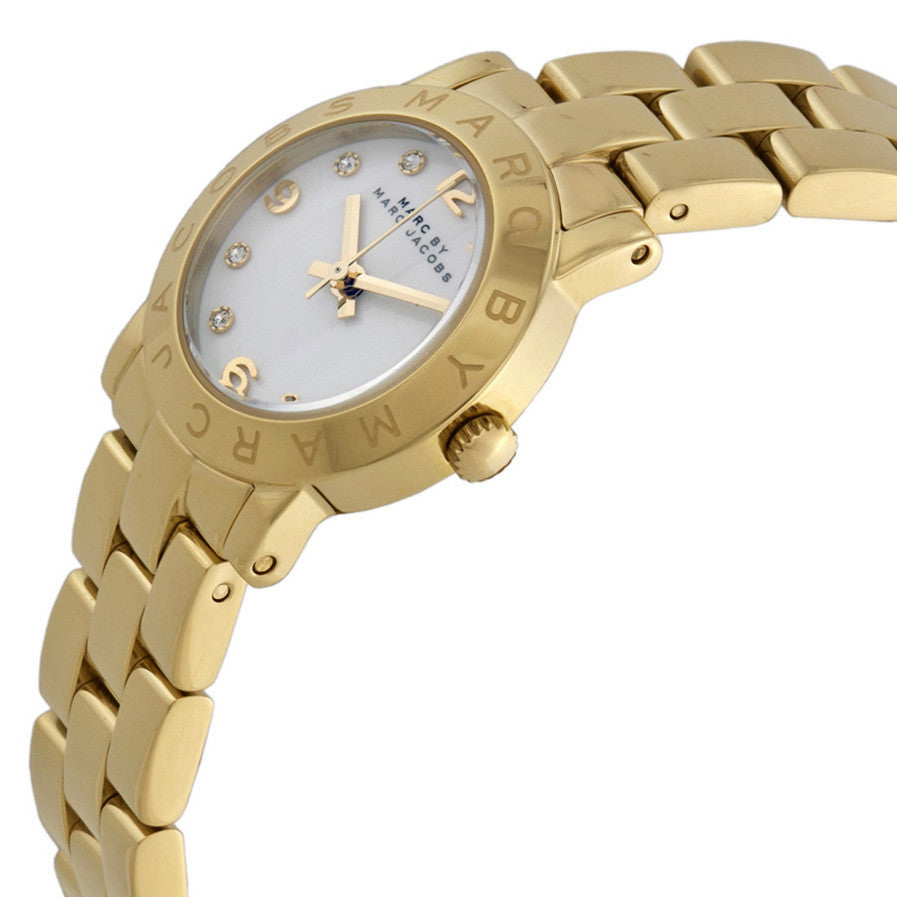 Shop Authentic Marc Jacobs Mini Amy White Dial Gold Steel Strap Watch for Women - MBM3057 - Luxxuri