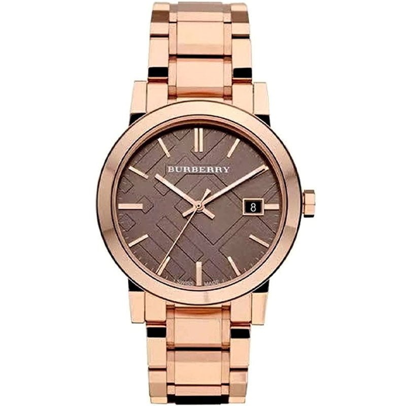  Shop Authentic Burberry The City Light Brown Dial Rose Gold Steel Strap Watch for Women - BU9005 - Luxxuri