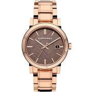  Shop Authentic Burberry The City Light Brown Dial Rose Gold Steel Strap Watch for Women - BU9005 - Luxxuri