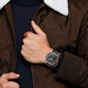  Shop Authentic IWC Pilot's Mark XVIII 40mm Black Dial Black Leather Strap Watch for Men - IW327001 - Luxxuri
