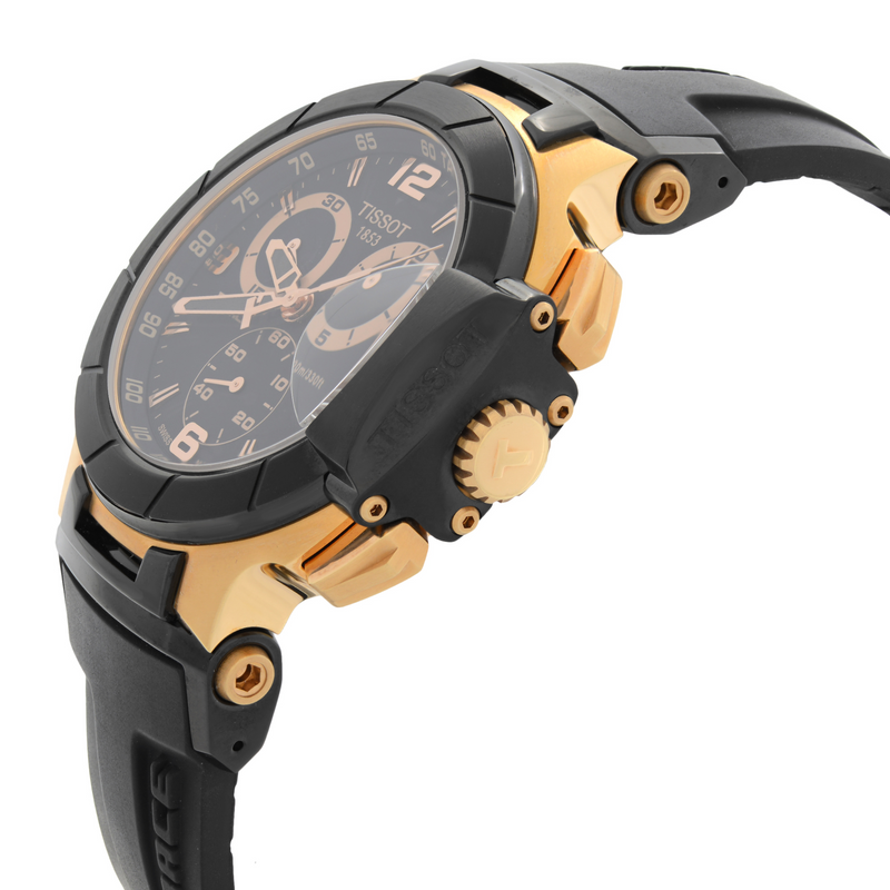  Shop Authentic Tissot T Race Chronograph Automatic Black Dial Black Rubber Strap Watch for Men - T048.417.27.057.06 - Luxxuri