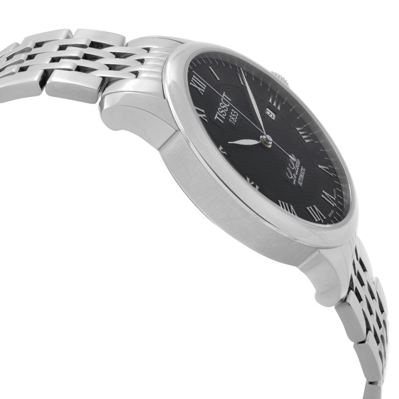  Shop Authentic Tissot Le Locle Automatic Black Dial Silver Steel Strap Watch For Men - T41.1.483.53 - Luxxuri