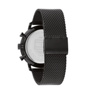  Shop Authentic Tommy Hilfiger Legend Chronograph Gold Dial Black Mesh Bracelet Watch For Men - 1710568 - Luxxuri