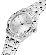  Shop Authentic Guess Cosmo Diamonds Silver Dial Silver Steel Strap Watch For Women - GW0033L1 - Luxxuri
