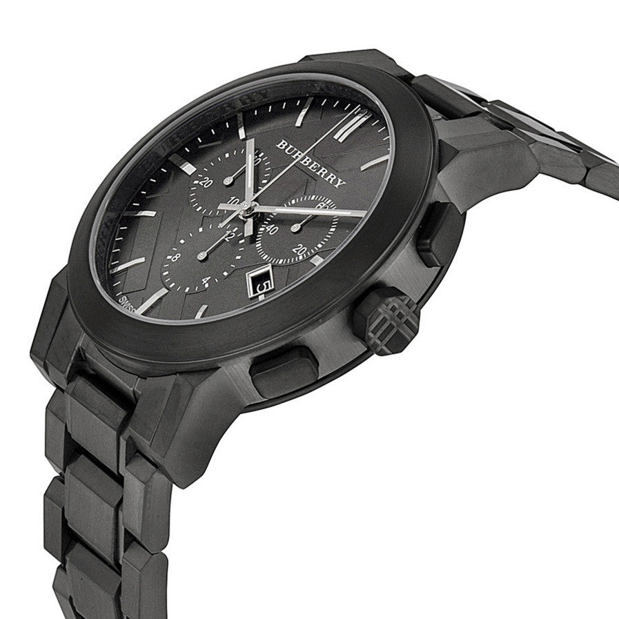  Shop Authentic Burberry The City Grey Dial Gunmetal Grey Steel Strap Watch for Men - BU9354 - Luxxuri