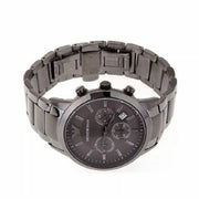  Shop Authentic Emporio Armani Classic Chronograph Grey Dial Grey Steel Strap Watch For Men - AR2454 - Luxxuri