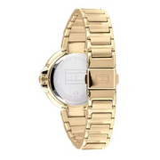  Shop Authentic Tommy Hilfiger Angela White Dial Gold Steel Strap Watch for Women - 1782128 - Luxxuri