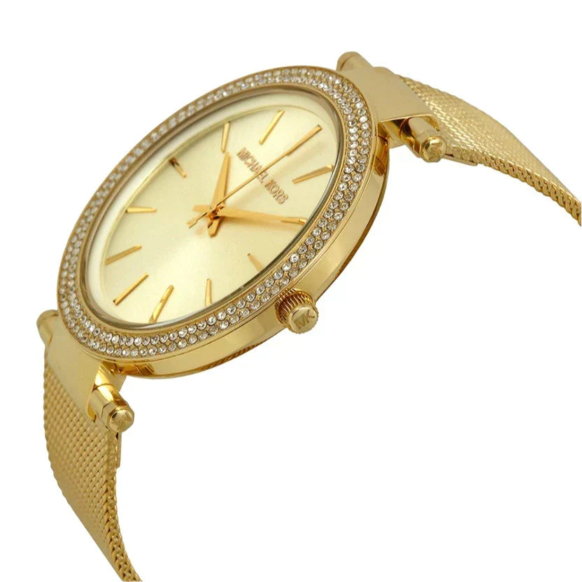  Shop Authentic Michael Kors Darci Gold Dial Gold Mesh Bracelet Watch for Women - MK3368 - Luxxuri