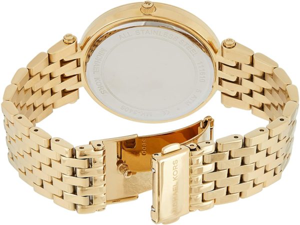  Shop Authentic Michael Kors Darci Silver Dial Gold Stainless Steel Strap Watch for Women - MK3191 - Luxxuri