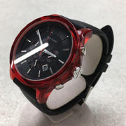  Shop Authentic Armani Exchange Outerbanks Chronograph Black Dial Black Silicone Strap Watch For Men - AX1338 - Luxxuri