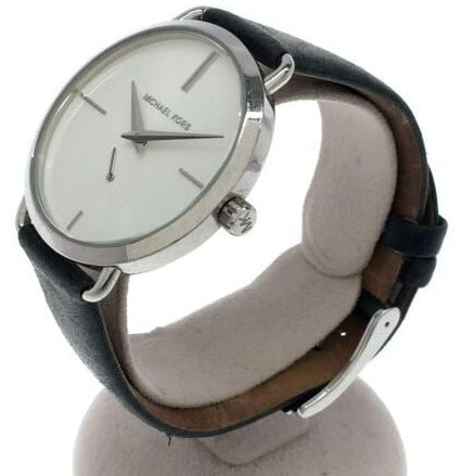  Shop Authentic Michael Kors Portia Quartz White Dial Black Leather Strap Watch For Women - MK2658 - Luxxuri