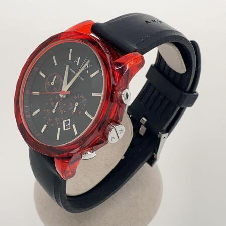  Shop Authentic Armani Exchange Outerbanks Chronograph Black Dial Black Silicone Strap Watch For Men - AX1338 - Luxxuri