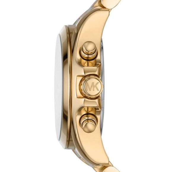  Shop Authentic Michael Kors Bradshaw Chronograph Black Dial Gold Steel Strap Watch For Women - MK6959 - Luxxuri