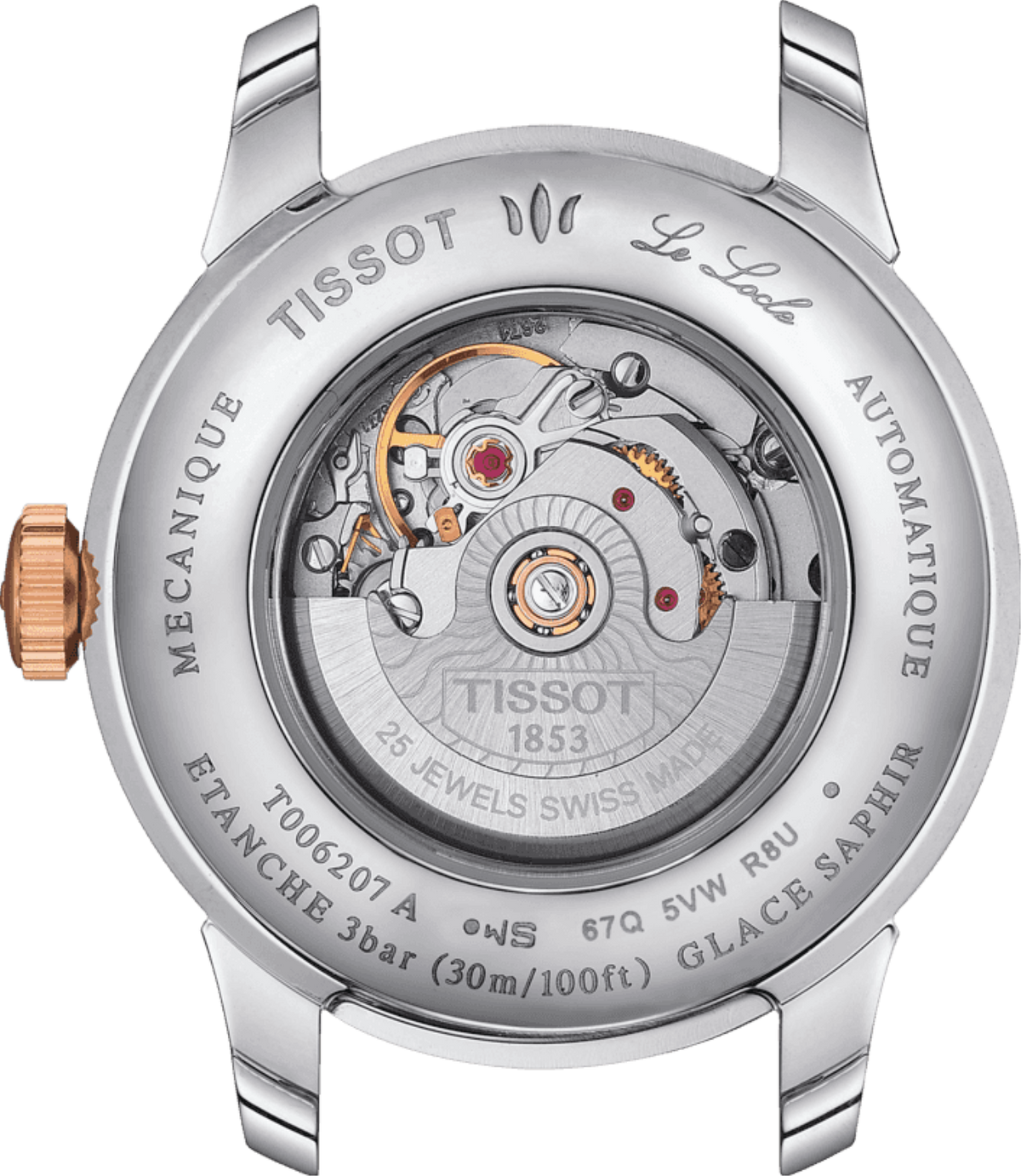  Shop Authentic Tissot Le Locle Automatic Diamonds Mother of Pearl Black Dial Silver Steel Strap Watch For Women - T006.207.11.126.00 - Luxxuri