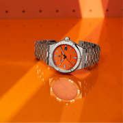  Shop Authentic Maurice Lacroix Aikon Automatic Date Orange Dial Silver Steel Strap Watch For Men - AI6008-SS00F-530-E - Luxxuri