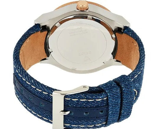  Shop Authentic Guess Jet Setter Analog Blue Dial Blue Denim Strap Watch For Women - W0289L1 - Luxxuri