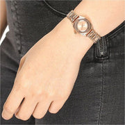  Shop Authentic Marc Jacobs Tether Transparent Rose Gold Dial Rose Gold Steel Strap Watch for Women - MBM3417 - Luxxuri