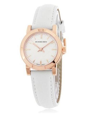  Shop Authentic Burberry The City White Dial White Leather Strap Watch for Women - BU9209 - Luxxuri