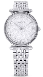  Shop Authentic Swarovski Crystalline Wonder Silver Dial Silver Steel Strap Watch for Women - 5656929 - Luxxuri