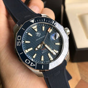  Shop Authentic Tag Heuer Aquaracer Calibre 5 Blue Dial Blue Silicone Strap Watch for Men -  WAY211C.FT6155 - Luxxuri