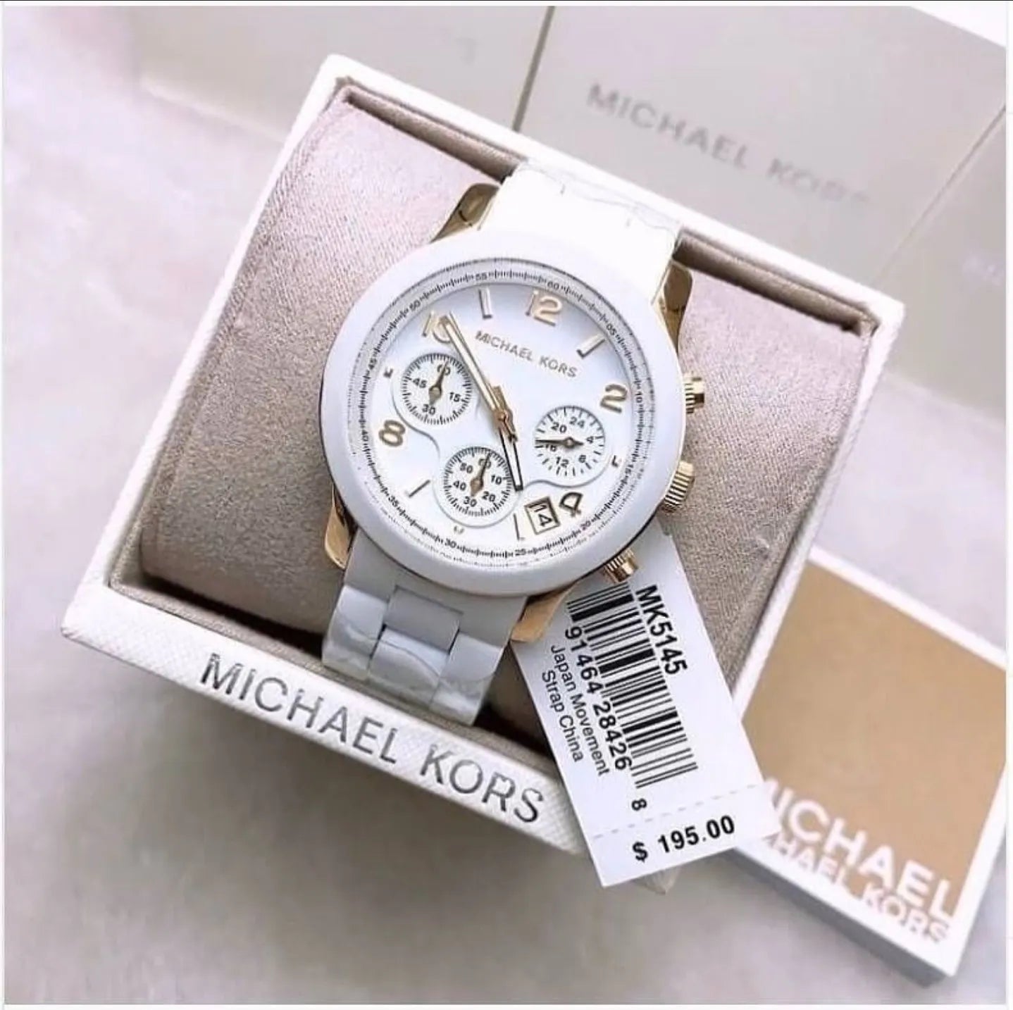  Shop Authentic Michael Kors Runway White Dial White Steel Strap Watch for Women - MK5145 - Luxxuri