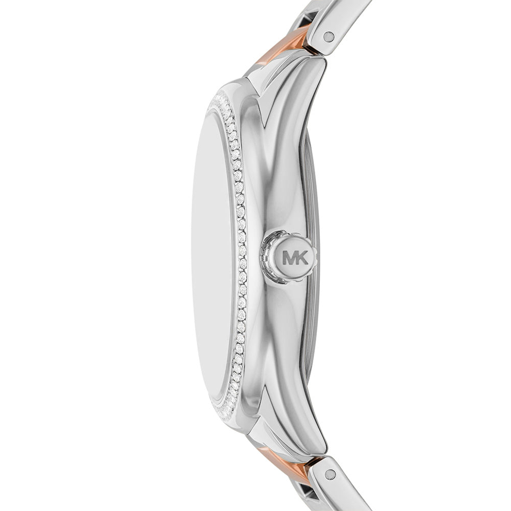  Shop Authentic Michael Kors Janelle Silver Dial Two Tone Steel Strap Watch For Women - MK7383 - Luxxuri