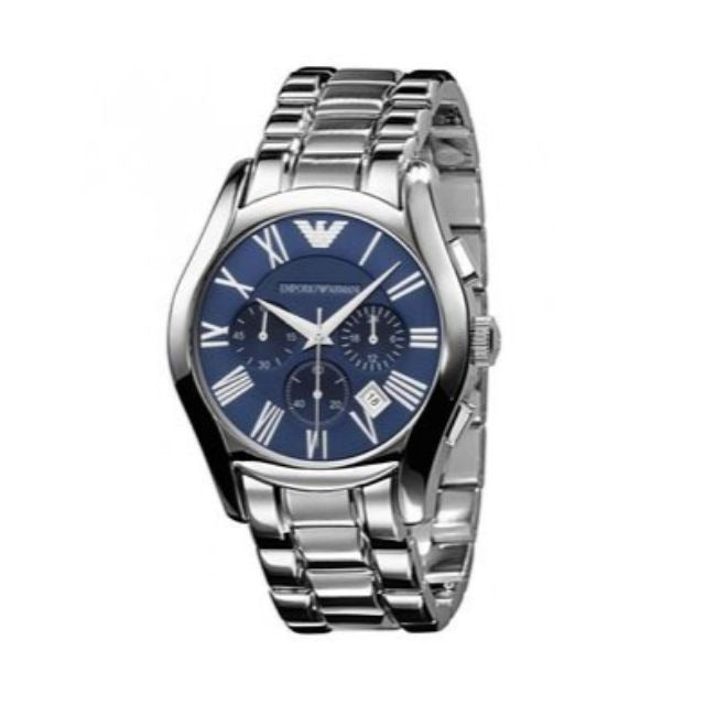  Shop Authentic Emporio Armani Classic Blue Dial Silver Steel Strap Watch For Men - AR1635 - Luxxuri