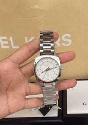  Shop Authentic Gucci GG2570 Diamonds White Dial Silver Steel Strap Watch For Women - YA142403 - Luxxuri