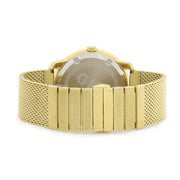  Shop Authentic Movado Bold Diamonds Gold Dial Gold Mesh Bracelet Watch For Men - 3600460 - Luxxuri