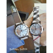  Shop Authentic Burberry The City White Dial Brown Leather Strap Watch for Women - BU9113 - Luxxuri