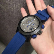  Shop Authentic Burberry Sports Chronograph Black Dial Blue Rubber Strap Watch for Men - BU7714 - Luxxuri